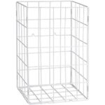 Wired waste bin, white