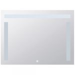 Spogulis ar LED apgaismojumu 800 x 600 mm, skārienjutīgs sensors