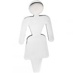 HOME: Pictogram – Ladies' toilet, polished