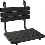 HELP: Shower seat, hanging on the handle, stainless steel, plastic, black