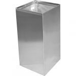 Pie sienas stiprināms atkritumu konteiners, 75 l, nerūsējošā tērauda, pulēts