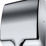 Automatic hand dryer, 1000 W, HEPA filter, stainless steel, polished