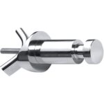 RAWELL: Radiatora vienvietīgais halāta āķis, pulēts