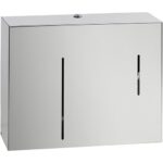 Papīra dvieļu dozators ar ziepju dozatoru, nerūsējošā tērauda, matēts