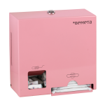 Диспенсер для тампонов и прокладок, нержавеющая сталь, розовый