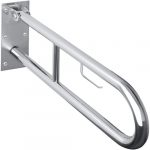 HELP: Folding grab bar in U shape with TP holder 900 mm, stainless steel, polish, without cover