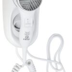 Фен с держателем настенный, белый