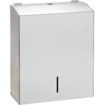 Paper towel dispenser, 350 mm, stainless steel, matt