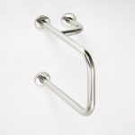 HELP: Izlietnes rokturis ar dvieļu turētāju, labais, birstēts