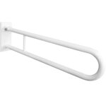 HELP: Salokāms U formas rokturis 750 mm, balts, ar vāku