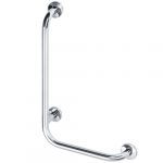 HELP: Sienas atbalsta rokturis kreisajam novietojumam, 680 mm, pulēts, ar vāku, nerūsējošais tērauds