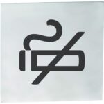 HOME: Piktogramma – Nesmēķēt, kvadrātveida, matēta