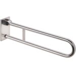 HELP: Съемный откидной поручень, 813 мм, с крышкой, нерж. сталь, глянец