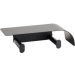 ORGANIC BLACK: Double paper holder with shelf