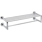 OMEGA: Double towel holder with rail, 600 mm