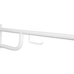 HELP: Salokāms rokturis ar TP turētāju 760 mm, WHITE, ar vāku