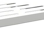 WHITE: Corner shower shelf