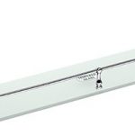 RETRO gold/chrome: Glass shelf with rail, 600 mm