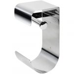 Double toilet paper holder, polished