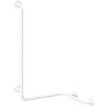 HELP: Shower grab bar with vertical support leftward, white, with cover
