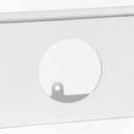 Hygiene bags dispenser (HygBag), stainless steel, white