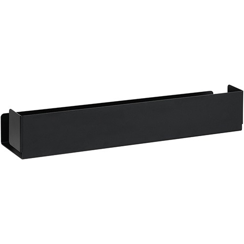 dfe666bb50bf9c8596c54ef8ae083260_101502390-velky LIVING: Shower shelf, 400 mm, stainless steel, black - Image 1