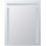 Spogulis ar LED apgaismojumu, 600 x 800 mm, skārienjutīgs sensors