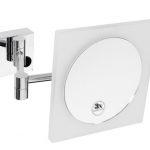 Cosmetic bath mirror with LED 220 x 220 ø 180 mm