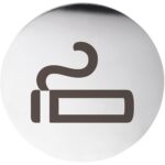 HOME: Pictogram – Smoking, circle, polished