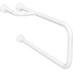 HELP: Rokturis ar dvieļu turētāju, kreisais, WHITE ar pārsega atloku