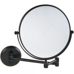 DARK: Double-sided cosmetic mirror, ø 200 mm, economy