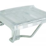 HELP: Откидное сиденье для душа, нерж. сталь, пластик прозрачный