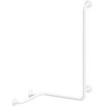HELP: Dušas rokturis ar vertikālu atbalstu labajā pusē, WHITE, ar vāku
