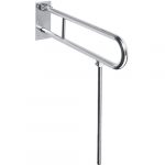 HELP: Salokāms rokturis ar atbalstu U formā 600 mm, nerūsējošais tērauds, pulēts, bez pārsega