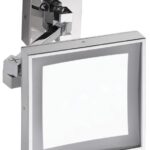 Cosmetic mirror with LED lighting, 200 × 200 mm