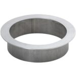 Countertop-mounted circular waste chute 135 mm, stainless steel, matt