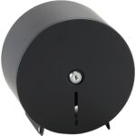 Jumbo-roll toilet paper dispenser, ø 200 mm, black