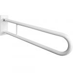 HELP: Salokāms U formas rokturis 813 mm, balts, ar vāku