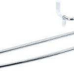 RAWELL: Radiatora dubultais dvieļu turētājs 600 mm, pulēts