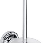 RETRO hroms: Sienas tualetes birstes turētājs