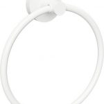 WHITE: Ring towel holder