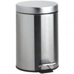 Atkritumu tvertne, 3 l, nerūsējošā tērauda, matēta