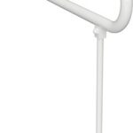 HELP: Salokāms U formas rokturis ar balstu 813 mm, balts, ar vāka atloku