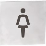 HOME: Piktogramma – Sieviešu tualete, kvadrātveida, matēta