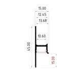 1.3TYPE Shadow profile for standard walls, 15 mm - Image 6