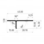 3.3.TYPE Shadow profile for ceilings without lighting, 15 mm - Image 5