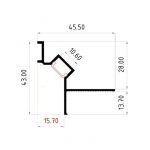 4.1.TYPE Shadow profile for ceilings with lighting niche, for 1 layer of drywall - Image 6