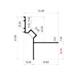 4.2.TYPE Shadow profile for ceilings with a niche for lighting, for 2 layers of drywall - Image 6