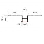 6.1TYPE Sienu/griestu profils LED apgaismojumam, 11 mm - Image 7