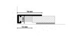 Minileiste AL16X5 aluminum skirting board - Image 7